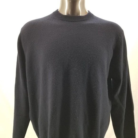 Jos A Bank Men's Blue 100% Cashmere Crew Neck Sweater Sz XL $125 - Picture 9 of 10